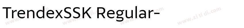 TrendexSSK Regular字体转换